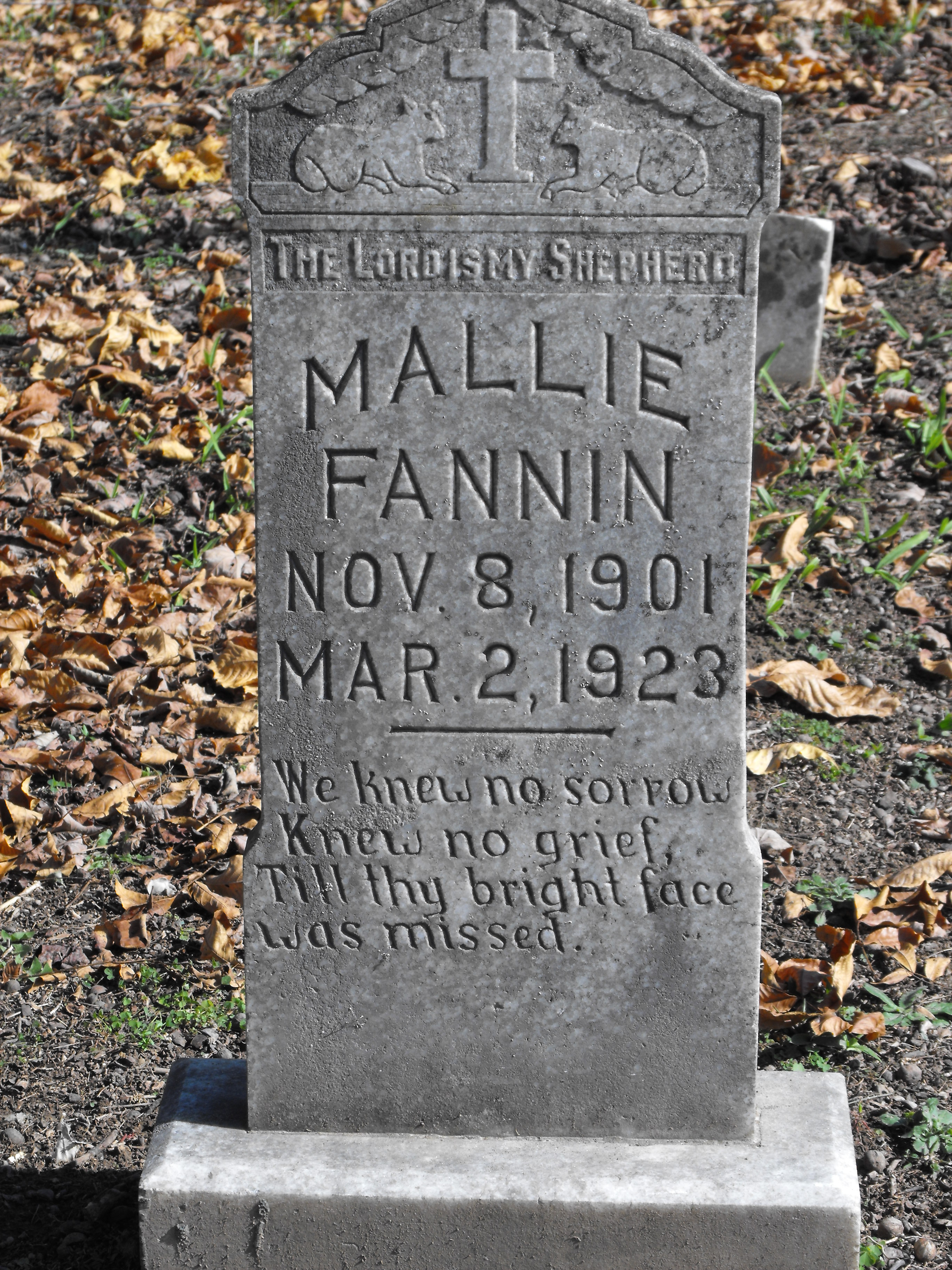 Mallie Fannin Nov 8, 1901-Mar 2, 1923.jpg